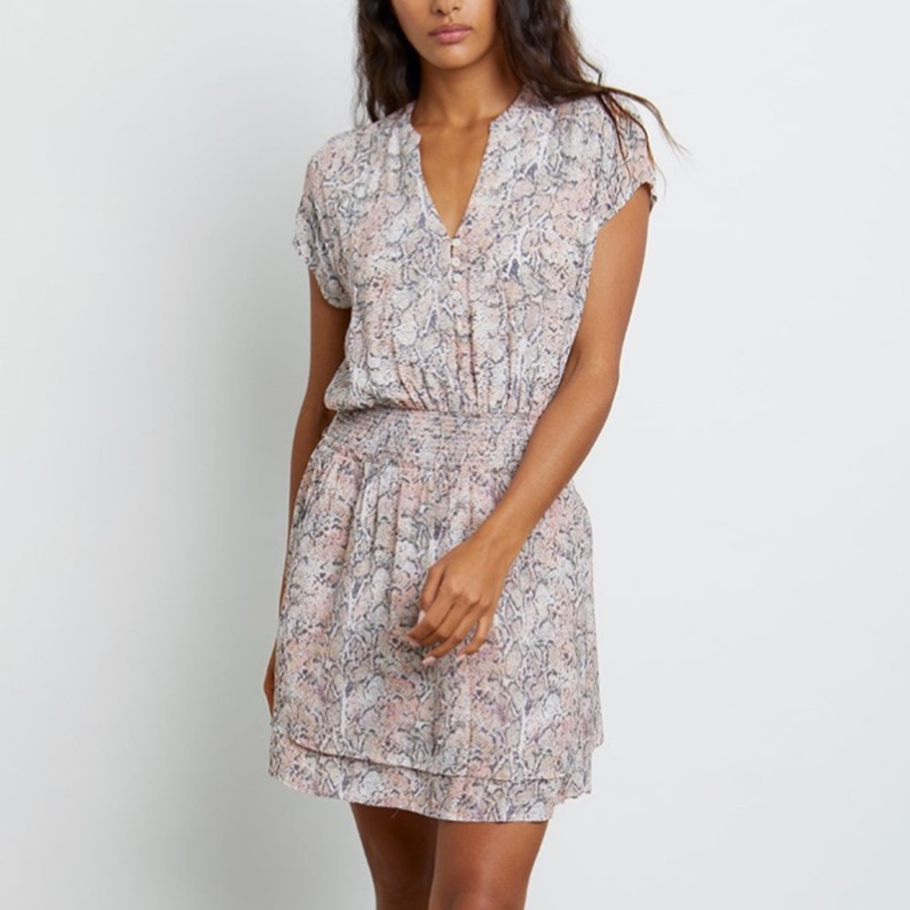 Rails Watercolor Snake Karla Dress Small NWT